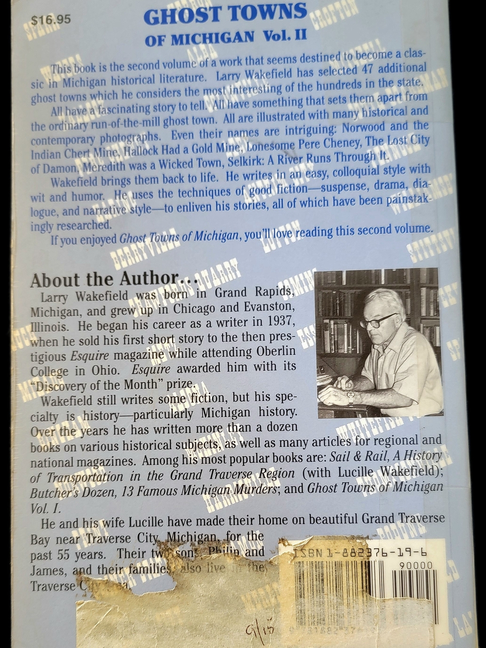 Ghost Towns of Michigan Vol. II by Larry Wakefield - Blue Cover - Picture 4 of 4